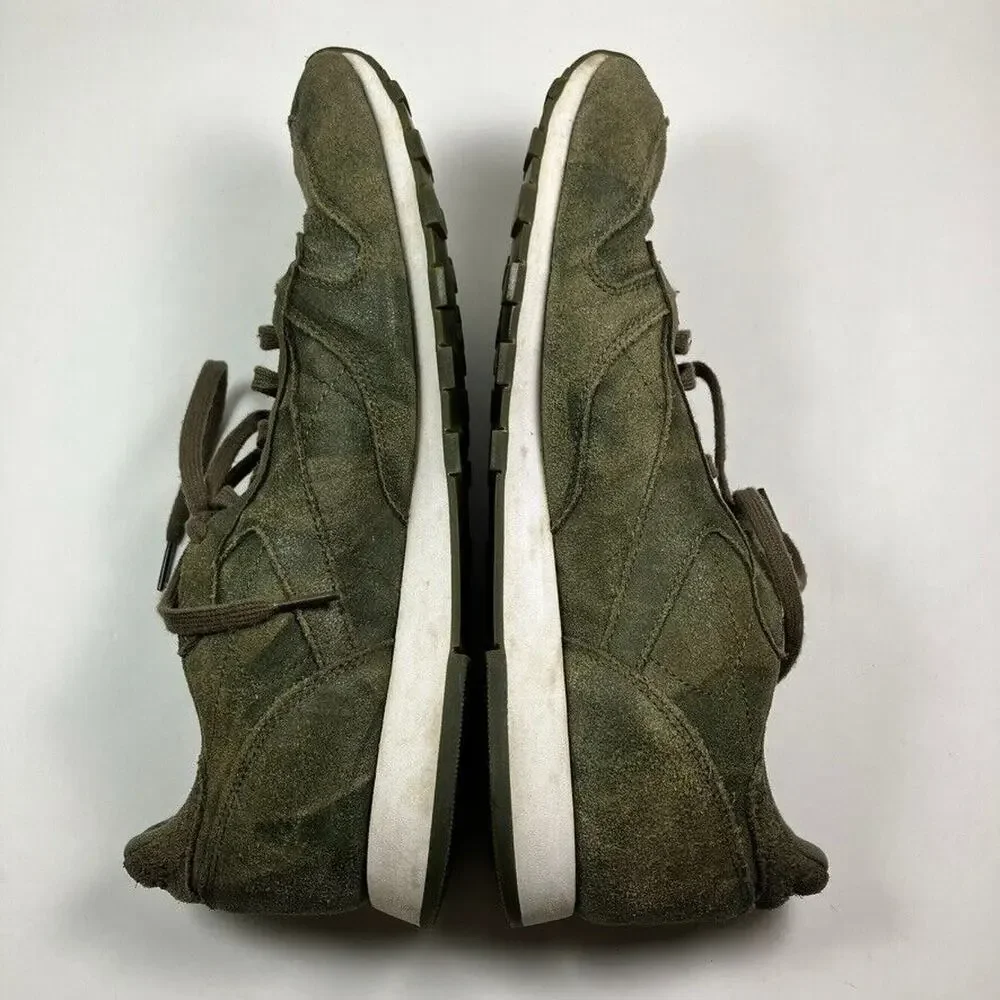Reebok Classic Suede Leather Sneakers Men 12 Olive Green Althletic BS5258